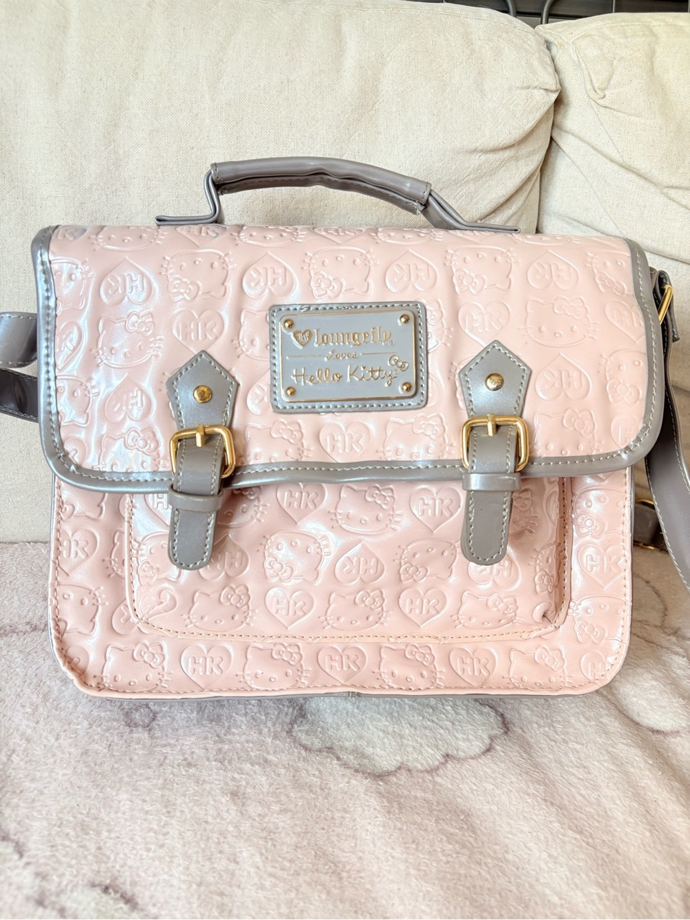 Loungefly Hello Kitty dusty rose Pink Satchel Sanrio purse